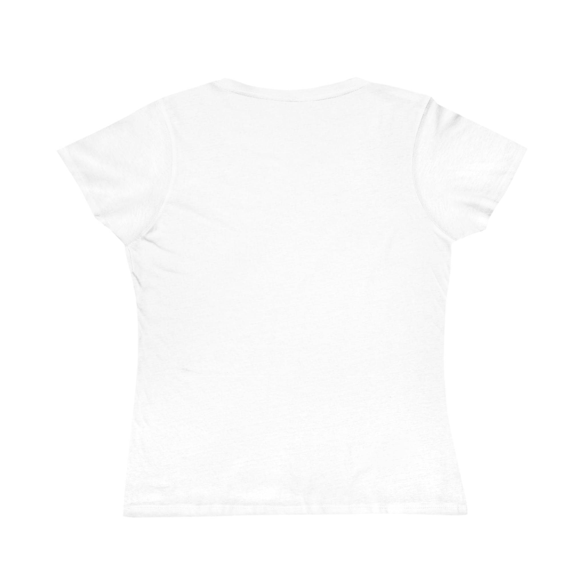 Sip Sparkle & Celebrate personalized women's tee – semi-slim fit model shot showing patriotic red white blue cocktail glasses design